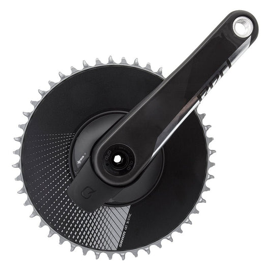 Cranksets and Arms SRAM Sram Red AXS Power Meter 1x Aero DUB 172.5x48 Aero DUB crankset black Dark Slate Gray