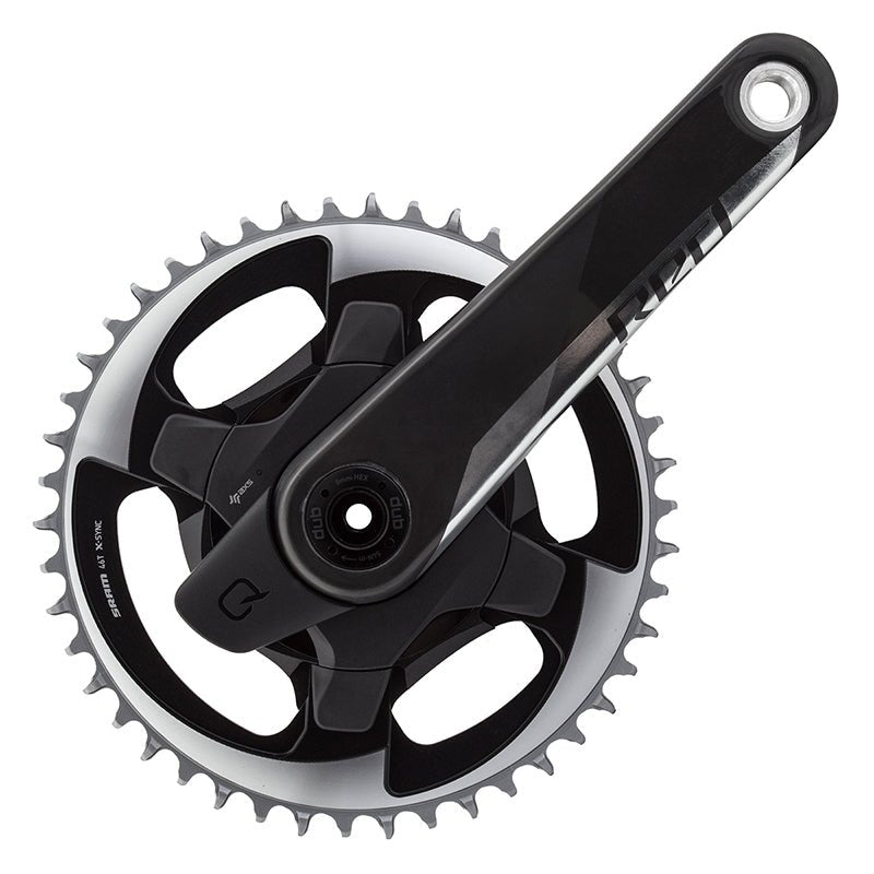 Cranksets and Arms SRAM SRAM Red 1 AXS Quarq Power Meter Crankset Speed: 12 Spindle: 28.99mm BCD: Direct Mount 46 DUB 170mm Black Road Black