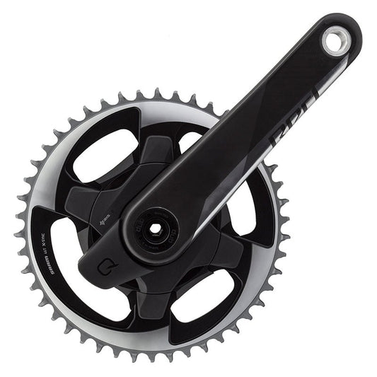 Cranksets and Arms SRAM SRAM Red 1 AXS Quarq Power Meter Crankset Speed: 12 Spindle: 28.99mm BCD: Direct Mount 46 DUB 175mm Black Road Black
