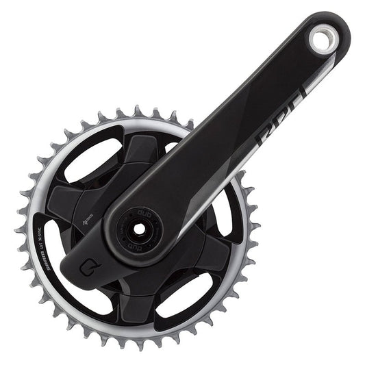 Cranksets and Arms SRAM SRAM Red 1 AXS Quarq Power Meter Crankset Speed: 12 Spindle: 28.99mm BCD: Direct Mount 40 DUB 175mm Black Road Dark Slate Gray