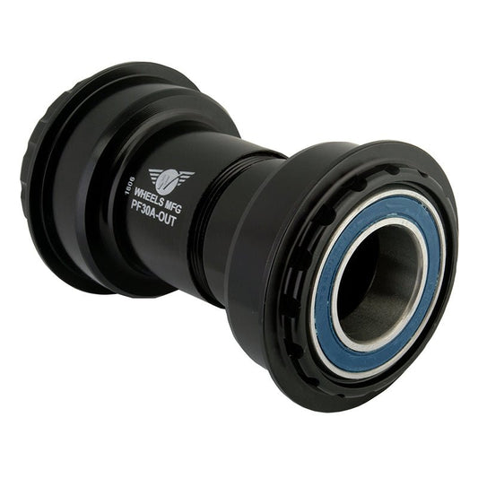 Bottom Brackets Wheels Manufacturing Wheels Manufacturing PF30A Frame to GXP Spindle Outboard Thread Together Bottom Bracket BLK Dark Slate Gray