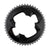 Chainrings SRAM SRAM Force 2x12-Speed Outer Chainring - 48t 107 BCD 4-Bolt Polar Grey For use 35t Inner Dark Slate Gray