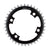 Chainrings SRAM SRAM 38 Tooth 107mm BCD x 4-Bolt 1x12-Speed X-Sync Chainring Blast Black Gray