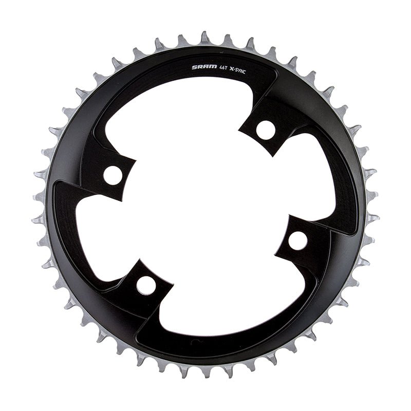 Chainrings SRAM SRAM 46 Tooth 107mm BCD x 4-Bolt 1x12-Speed X-Sync Chainring Blast Black Black