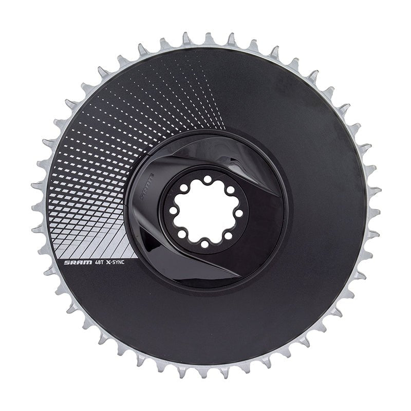 Chainrings SRAM SRAM 48T X-Sync Aero Direct Mount Chainring Blast Black Dark Slate Gray