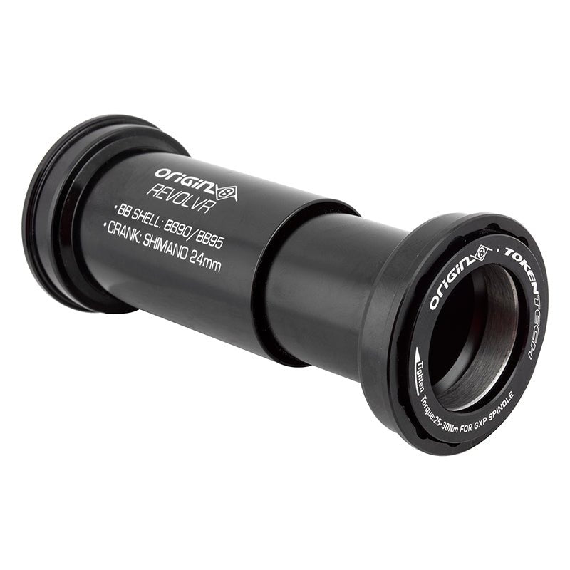 Bottom Brackets Origin8 Origin8 Revolvr Thread-Together BB90/95 Bottom Bracket 90.5/95.5mm x 37mm Shimano HTII 24mm Dark Slate Gray