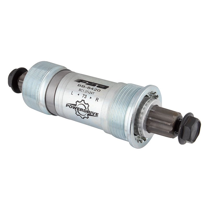 Bottom Brackets FSA FSA FSA Speed Ahead 8420ST Power Drive Bottom Bracket - English 73x118mm FSA Power Drive Spindle Silver Gray