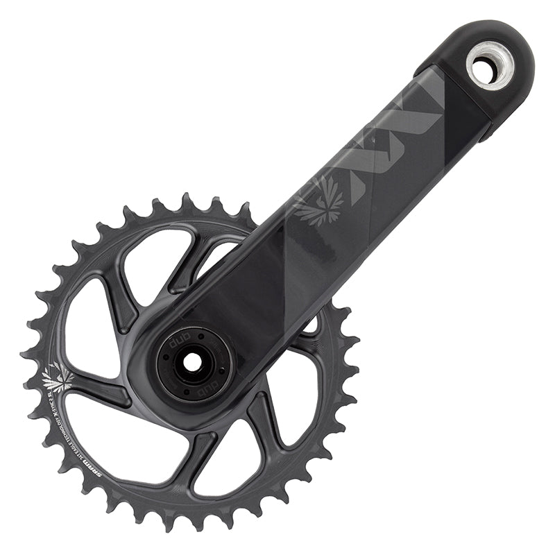 Cranksets and Arms SRAM SRAM XX1 Eagle DUB Crankset Speed: 11/12 Spindle: 28.99mm BCD: Direct Mount 34 DUB 170mm Grey MTB Dark Slate Gray