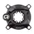 Crank Spider SRAM Quarq DZero XX1 Eagle AXS DUB Boost Power Meter Spider - 104 BCD 8-Bolt Crank Interface BLK Dark Slate Gray