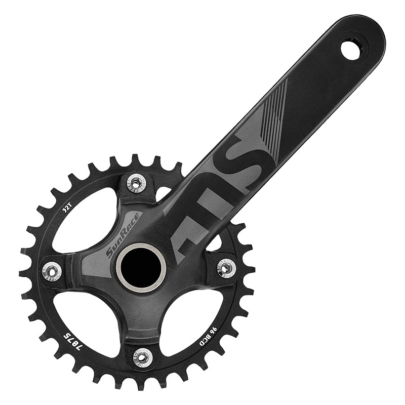 Cranksets and Arms SunRace Sunrace FC-MSOU 175x32 24mm crankset black Dark Slate Gray
