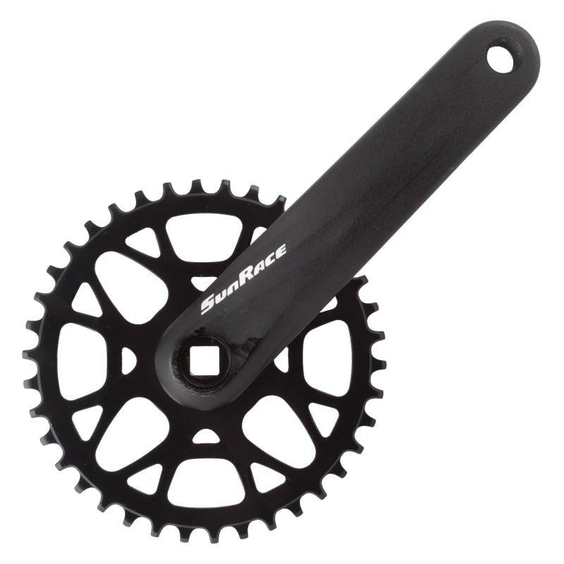 Cranksets and Arms SunRace Sunrace FC-M408 175x38 122 SQR JIS crankset black Dark Slate Gray