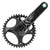 Cranksets and Arms Campagnolo Campagnolo EKAR Crankset - 165mm 13-Speed 40t 123mm BCD Campagnolo Ultra-Torque Spindle Interface Carbon Dark Slate Gray