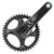 Cranksets and Arms Campagnolo Campagnolo EKAR Crankset - 172.5mm 13-Speed 42t 123mm BCD Campagnolo Ultra-Torque Spindle Interface Carbon Dark Slate Gray