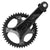Cranksets and Arms Campagnolo Campagnolo EKAR 172.5x44 ProTech crankset black Dark Slate Gray