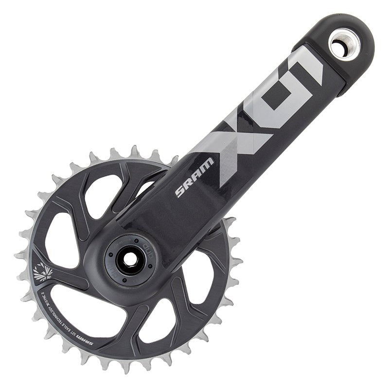 Cranksets and Arms SRAM SRAM X01 Eagle Boost Crankset - 175mm 12-Speed 32t Direct Mount DUB Spindle Interface Lunar/Polar C2 Dark Slate Gray