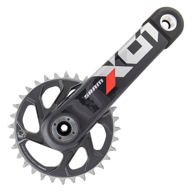 Cranksets and Arms SRAM SRAM X01 Eagle DUB C3 Crankset Speed: 11/12 Spindle: 28.99mm BCD: Direct Mount 32 DUB 170mm Red MTB Dark Slate Gray