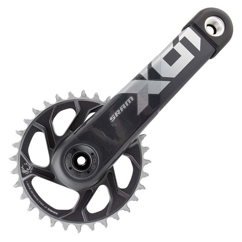 Cranksets and Arms SRAM SRAM X01 Eagle Crankset - 175mm 12-Speed 32t Direct Mount DUB Spindle Interface Lunar/Polar C2 Dark Slate Gray