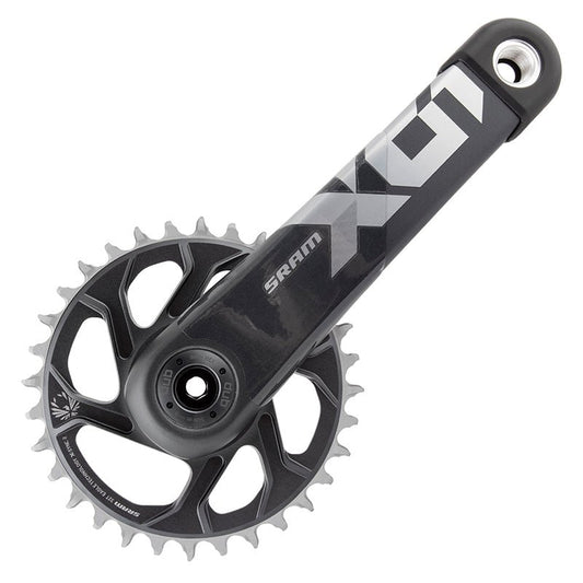 Cranksets and Arms SRAM SRAM X01 Eagle Crankset - 175mm 12-Speed 32t Direct Mount DUB Spindle Interface Lunar/Polar C2 Dark Slate Gray
