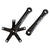 Cranksets and Arms Sugino Sugino SG75 170mm SG75 Taper crankset black Black