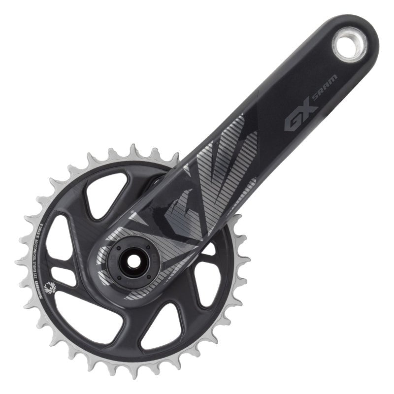 Cranksets and Arms SRAM SRAM GX Eagle Carbon Boost Crankset - 170mm 12-Speed 32t Direct Mount DUB Spindle Interface Lunar Dark Slate Gray