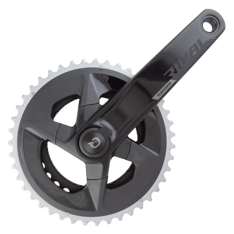 Cranksets and Arms SRAM SRAM Rival AXS Wide Power Meter Crankset - 170mm 12-Speed 43/30t Yaw 94 BCD DUB Spindle Interface BLK D1 Dark Slate Gray