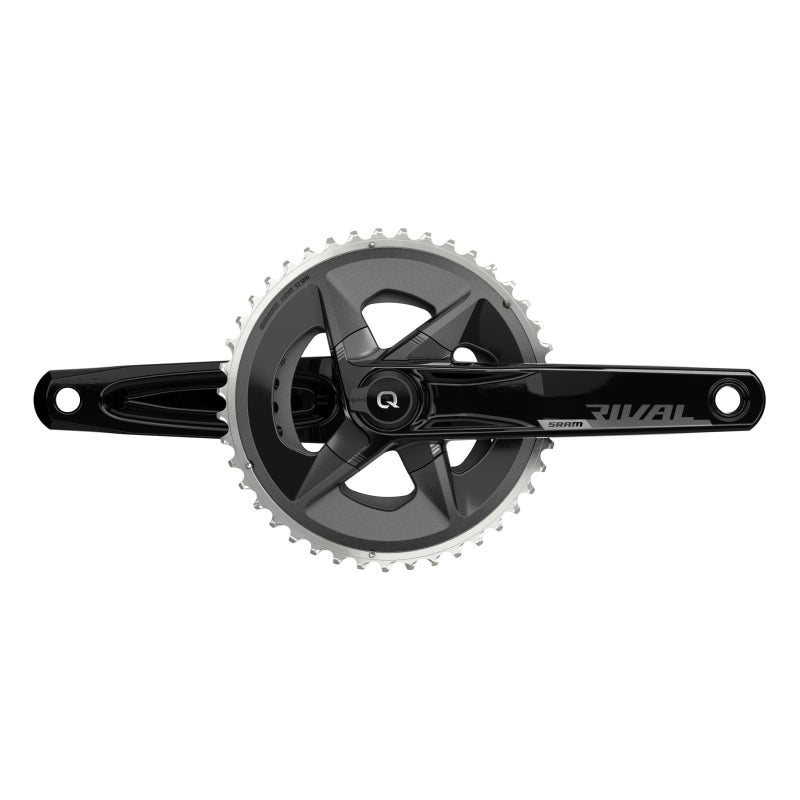 Cranksets and Arms SRAM SRAM Rival AXS Wide Power Meter Crankset - 175mm 12-Speed 43/30t Yaw 94 BCD DUB Spindle Interface BLK D1 Dark Slate Gray