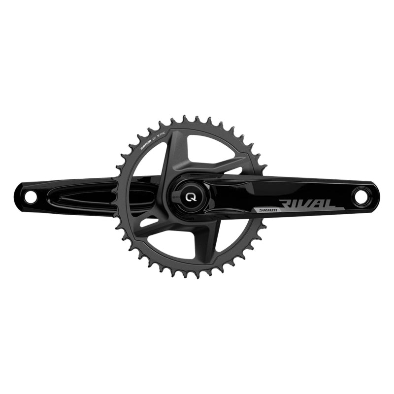 Cranksets and Arms SRAM SRAM Rival 1 AXS Wide Power Meter Crankset - 175mm 12-Speed 46t 8-Bolt Direct Mount DUB Spindle Interface BLK D1 Dark Slate Gray