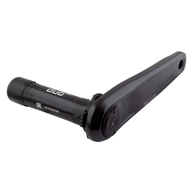 Cranksets and Arms SRAM SRAM Rival AXS Wide Power Meter Left Crank Arm Spindle Upgrade Kit - 172.5mm 8-Bolt Direct Mount DUB Spindle Interface BLK D1 Dark Slate Gray