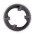 Chainrings SRAM SRAM Rival 2x12-Speed Outer Chainring - 46t 107 BCD BLK For use 33t Inner Dark Slate Gray