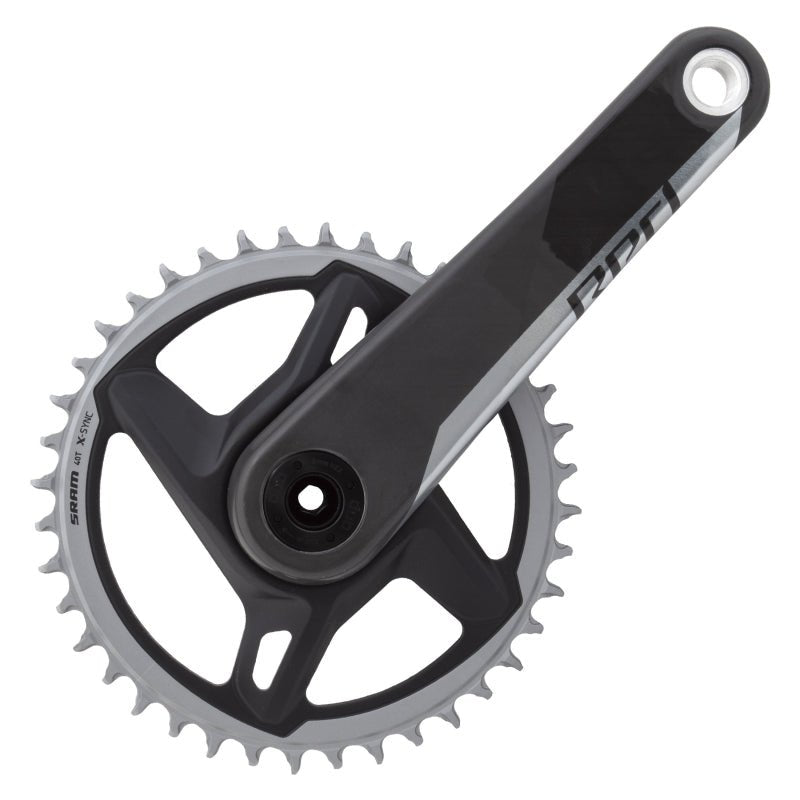 Cranksets and Arms SRAM SRAM Red 1 AXS DM Crankset Speed: 12 Spindle: 28.99mm BCD: Direct Mount 40 DUB 172.5mm Black Road Dark Slate Gray