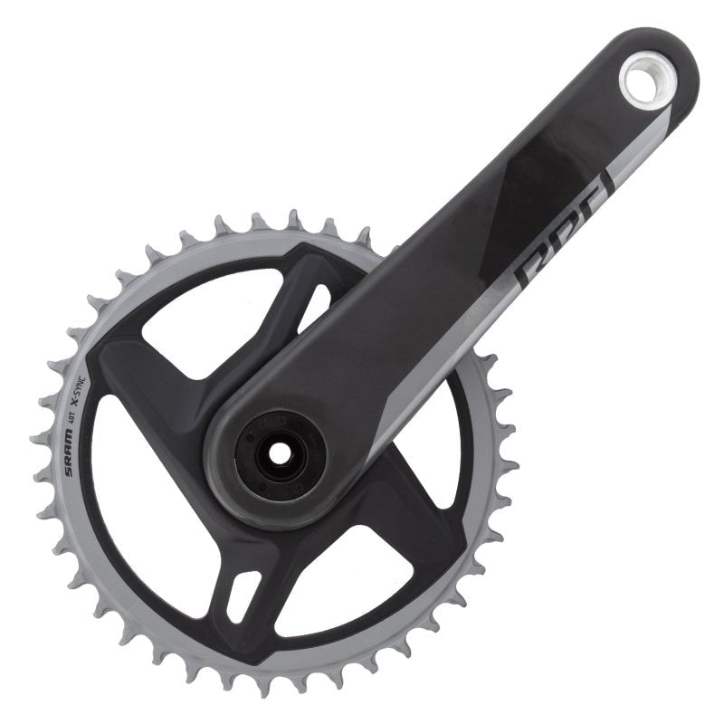 Cranksets and Arms SRAM SRAM RED 1 AXS Crankset - 175mm 12-Speed 40t 8-Bolt Direct Mount DUB Spindle Interface Natural Carbon D1 Dark Slate Gray