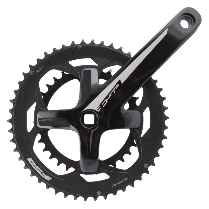 Cranksets and Arms FSA Full speed ahead Vero Pro 170x50/34 110 SQR JIS crankset black Dark Slate Gray