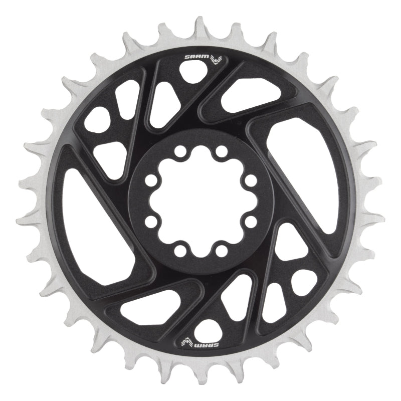 Chainrings SRAM SRAM XX Eagle T-Type Direct Mount Chainring - 30t 12-Speed 8-Bolt Direct Mount 3mm Offset Aluminum BLK D1 Light Gray