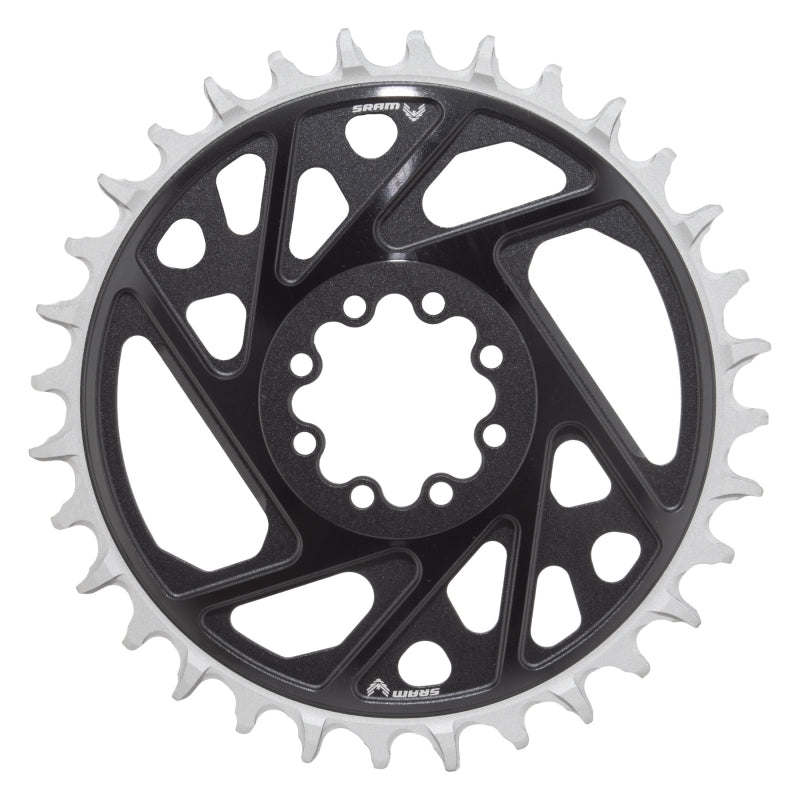 Chainrings SRAM SRAM XX Eagle T-Type Direct Mount Chainring - 32t 12-Speed 8-Bolt Direct Mount 3mm Offset Aluminum BLK D1 Dark Slate Gray