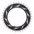Chainrings SRAM SRAM XX SL Eagle T-Type Thread Mount Chainring - 36t 12-Speed Thread Mount  For XX SL PM Spider 0mm Offset Aluminum BLK/Silver Dark Slate Gray