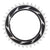Chainrings SRAM SRAM XX SL Eagle T-Type Thread Mount Chainring - 34t 12-Speed Thread Mount  For XX SL PM Spider 3mm Offset Aluminum BLK/Silver Dark Slate Gray