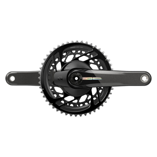 SRAM Force AXS Power Meter Crankset - 165mm 2x 12-Speed 46/33t Direct Mount DUB Spindle Interface Iridescent Gray D2