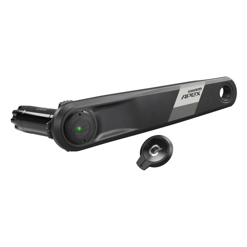 Cranksets and Arms SRAM SRAM Apex AXS Wide Left Crank Arm Power Meter Spindle Assembly - 170mm 12-Speed DUB Spindle Interface BLK D1 Dark Slate Gray