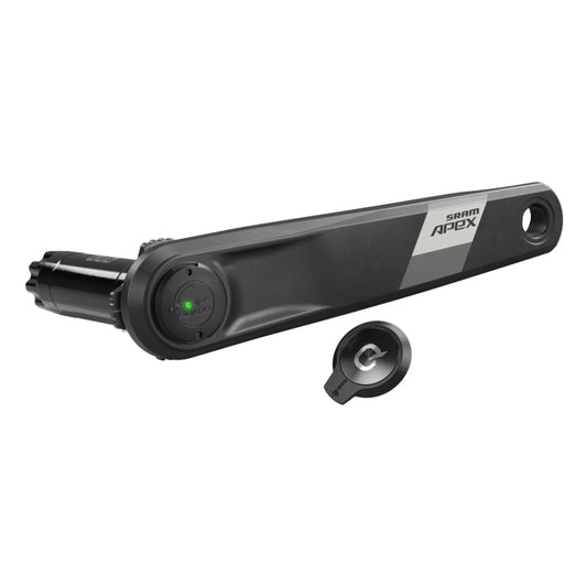 Cranksets and Arms SRAM SRAM Apex AXS Wide Left Crank Arm Power Meter Spindle Assembly - 172.5mm 12-Speed DUB Spindle Interface BLK D1 Dark Slate Gray