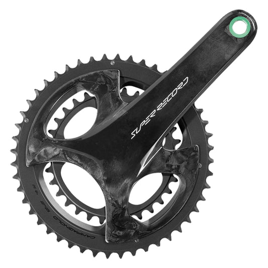 Cranksets and Arms Campagnolo Campagnolo Super Record Wireless Crankset - 170mm 12-Speed 45/29t Campy 121/88 Asym BCD Ultra Torque Spindle Carbon Dark Slate Gray