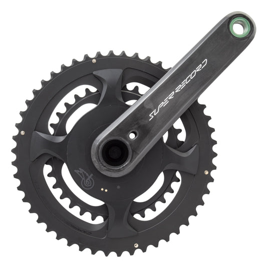 Cranksets and Arms Campagnolo Campagnolo Super Record ProT with Power Meter 172.5x50/34 UT crankset carbon Dark Slate Gray