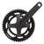 Cranksets and Arms FSA Full Speed Ahead Omega AGX 2x Crankset  - 165mm 11-Speed 50/34t DM/90 BCD 19mm MegaExo Spindle N11 BLK Dark Slate Gray