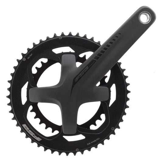 Cranksets and Arms FSA Full Speed Ahead Omega AGX 2x Crankset  - 165mm 11-Speed 50/34t DM/90 BCD 19mm MegaExo Spindle N11 BLK Dark Slate Gray