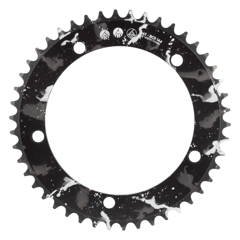 Chainrings Origin8 Origin8 Splat Track Chainring 46T Dark Slate Gray
