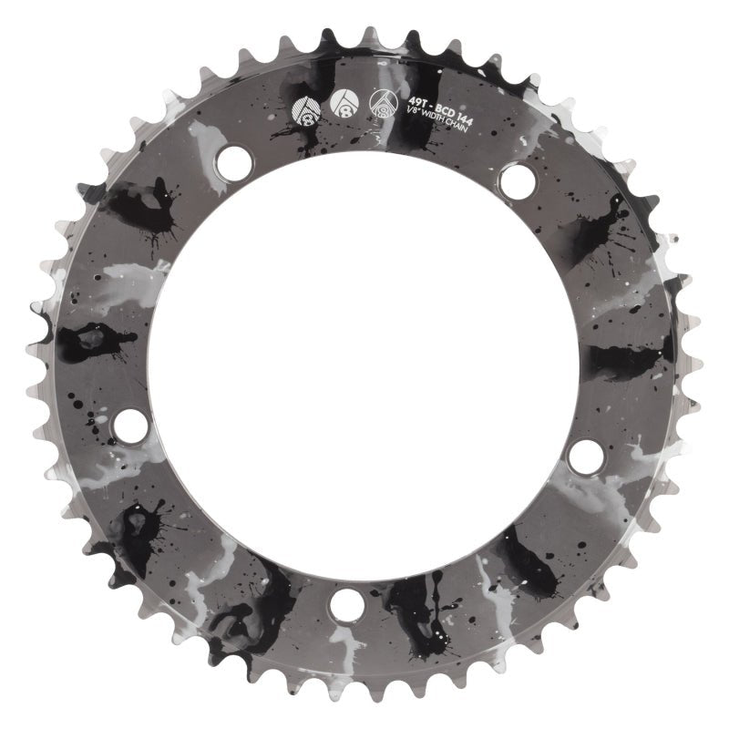 Chainrings Origin8 Origin8 Splat Track Chainring 49T Dim Gray