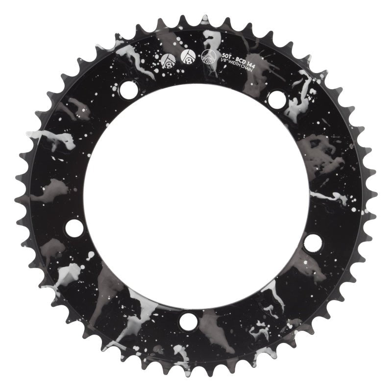 Chainrings Origin8 Origin8 Splat Track Chainring 50T Dark Slate Gray