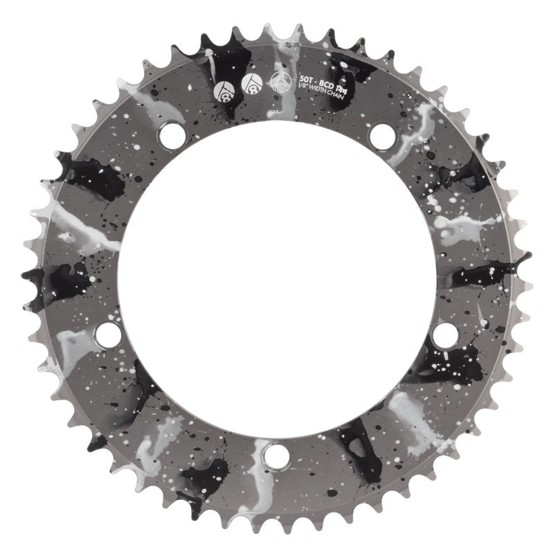 Chainrings Origin8 Origin8 Splat Track Chainring 50T Dim Gray