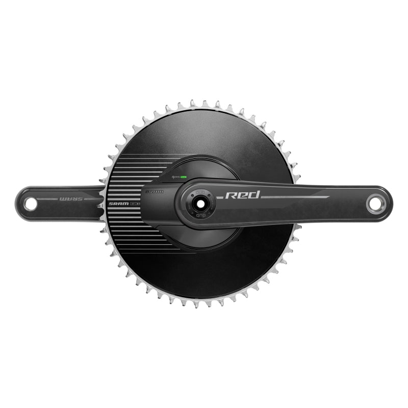 Cranksets and Arms SRAM SRAM Red AXS 1x Aero Power Meter E1 Power Meter Crankset Speed: 12 Spindle: 28.99mm BCD: Direct Mount SRAM 8 Bolt 50 DUB 175mm Black Road Dark Slate Gray
