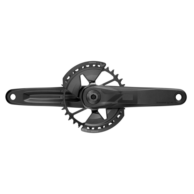 Cranksets and Arms SRAM SRAM Eagle 70 T-Type Wide Crankset - 170mm 12-Speed 32t Chainring Direct Mount 2-Guards DUB Spindle Interface BLK Dark Slate Gray