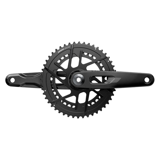 Cranksets and Arms SRAM SRAM Rival Crankset - 172.5mm 12-Speed 48/35t 8-Bolt Direct Mount DUB Spindle BLK E1 Dark Slate Gray